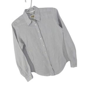 TALBOTS! LAVENDER PURE IRISH LINEN BUTTON FRONT, LIGHTWEIGHT BLOUSE, TOP! SZ 6